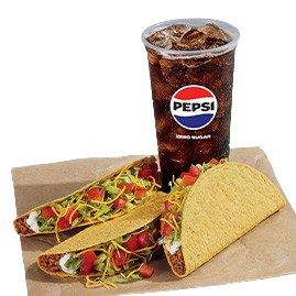 3 Crunchy Tacos Supreme® Combo