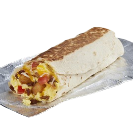 Grande Toasted Breakfast Burrito Bacon