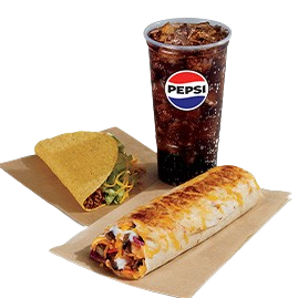 Steak Grilled Cheese Burrito Combo